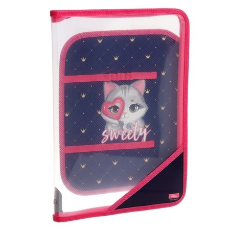 Labor folder A4, 325 x 230 x 25 mm, lightning around, folding bar, plastic, PTR-1, calligrata "cat"-2