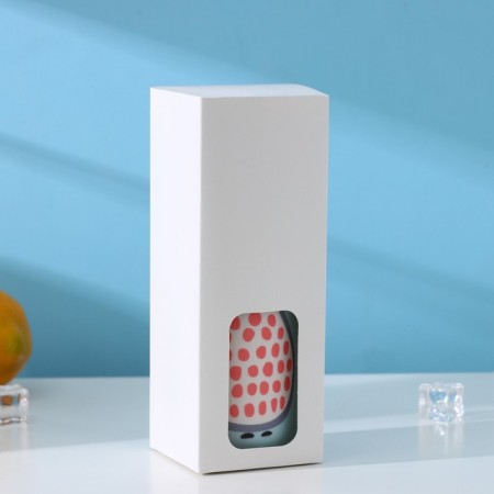 A glass bottle in the case "Funny beasts", 300 ml, h = 17 cm, Mix color-6