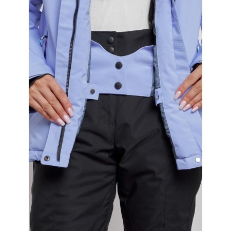 Ski jacket female winter, size 42, purple color-6
