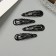 Invisible hair "Enico" (set 4 pcs) classic, 5 cm, black
