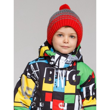 Knitted hat for a boy, size 50-1