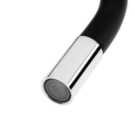 Pour for the Zein mixer, 3/4 ", flexible, silicone, stainless steel, 50 cm, plastic mesh, black-4