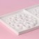 Form for mousse desserts and baking double shares "Coral", silicone, 30 × 17.5 cm, white color