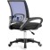 Computer chair Turin plastic/fabric, black/blue mesh 60x55x82 cm