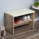 Herda shoe, 600x355x430, sonoma oak/white leatherette