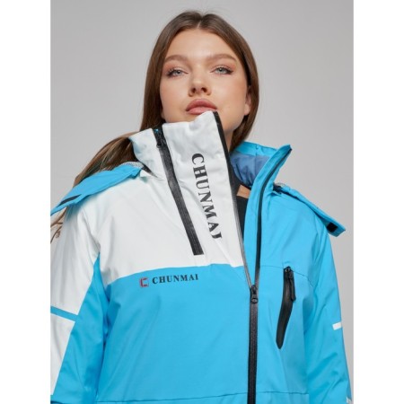 Ski jacket female, size 42, blue color-6