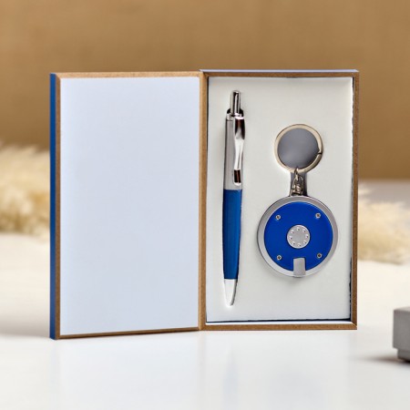 Gift set 2B1 (pen, blue flashlight)