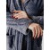 Women's robe with a hood, size 52, dark gray color