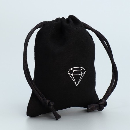 Bag gift suede "Crystal", 7 x 9 cm +/- 1.5 cm-2