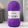 Yarn "etamin" 100% acrylic 180m/30g (431 purple)