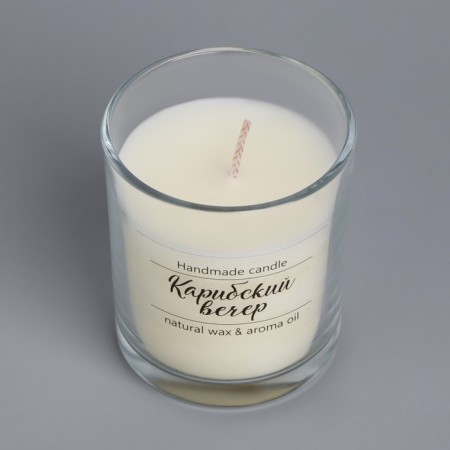 Candle in a glass flavored "Caribbean evening", 7x7 cm, 27 hours-4