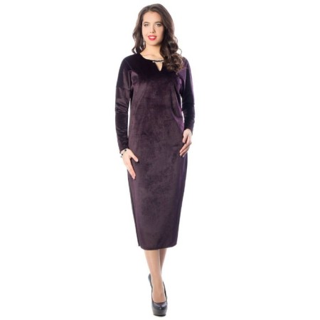 Women's dress, size 42, purple color-1