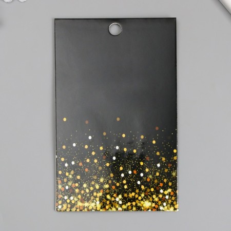 Sticker of plastic rhinestones "Half -dash of different sizes" white and orange 9.5x11 cm-3