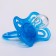 Nipple - classic dummy, silicone, +6 months, with a cap "Butterfly", the color of the blue