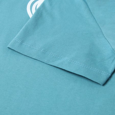 Homemade female set (T -shirt, shorts), turquoise color, size 52-6