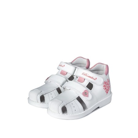 Baby sandals, size 29, pink-white color-1