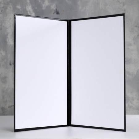 Address folder "universal" black, boumvinyl, a4-1