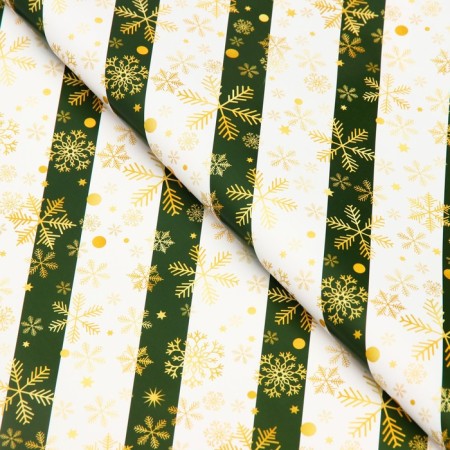 Glossy packaging paper "Snowflakes!", 50 x 70 cm-1