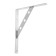 Rinsted bracket 250x200 chrome, 10 pcs