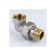 Aquasfera connector 9015-02, American, corner, 3/4 ", internal/outer, nickel. Brass