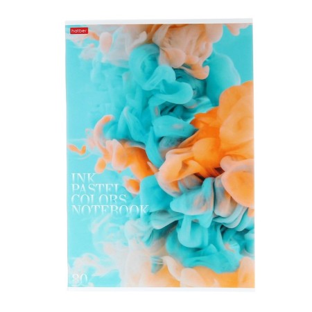 A4 notebook, 80 sheets, ruler, "delicate flalor", cover of shared cardboard, matte lamination, block 65 g/m2, 3v mix-4