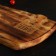 Groot board in firing with a bloodstream Wild Kitchen, 50 × 20-25 × 2.5 cm, a single cedar array