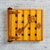 Wooden Key "Golden Key", 23 x 20 x 6 cm, 4 hooks
