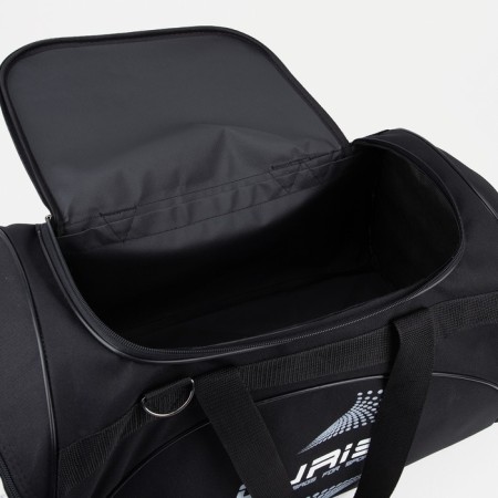 Sports bag with lightning, 2 outer pockets, long belt, black/gray color-2