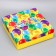 Gift folding box, packaging, "Birthday", 26 x 26 x 8 cm