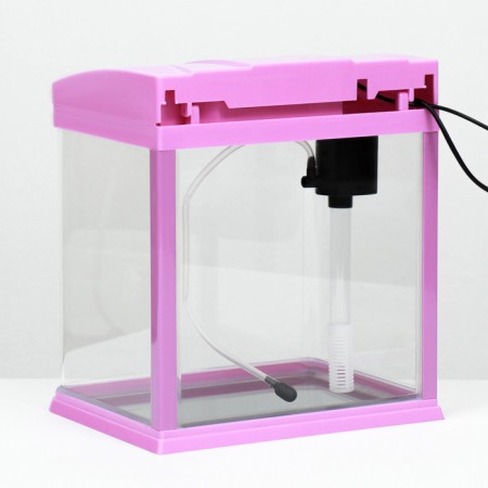The Seastar HX-240F Aquarium includes: LED lamp, filter, 10 l, pink-2
