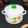Cylindrical pan, 4 l, induction, neckline mix, white color