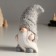 Souvenir Ceramics "Dwarf with a snowflake on the cap, in the gray" 9.7x8x16.2 cm