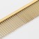 A comb for wool with galvanic coating, 18 x 3 cm, golden