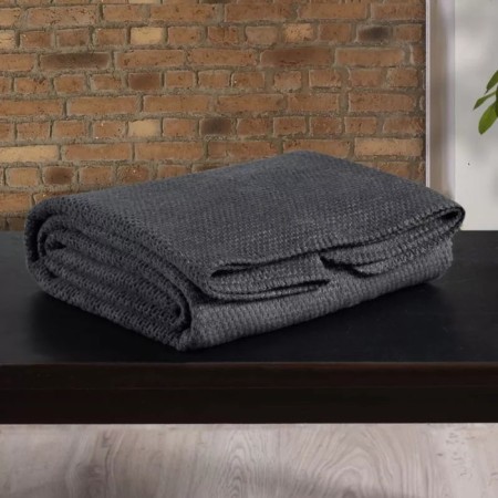 Arya Home Softy Plaid, size 150x200 cm, dark gray color-3