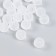 Beads for creativity plastic "White Smoke" matte set 20 g 1.2x1.2 cm