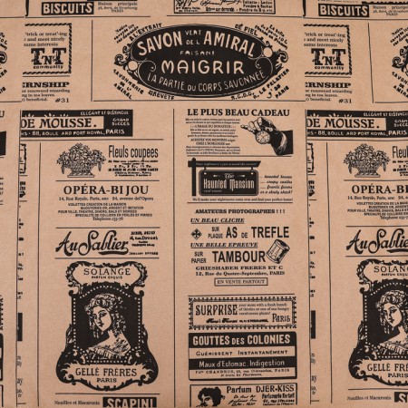 Paper packaging craft "Newspaper" 0.72 x 10 m-3