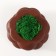 Concrete Kashpo "Bubbles" with moss brown 8x8x5cm (moss green stabilized)