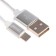Oxion DCC259, Type -C - USB, charging + data transfer, 1.3 m, braid, white