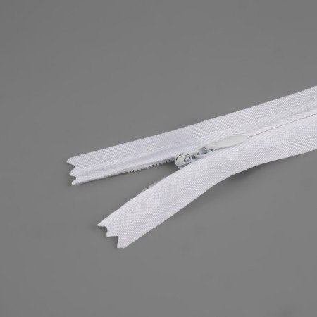 Lightning secret, No. 3, non -proceeding, castle machine, cotton, 20 cm, white color-1