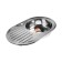 Kitchen Accoona AB5077-R washing, right, right, thickness 0.6 mm, 770x500x165 mm, glossy