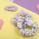 Hair Set "Militsa" 3 pcs (invisible 1 pc - 5 cm, elastic band 2 pcs) fruits, white -lilac 92989