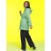 Sweatshirt for girls, height 92 cm, olive color