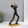 Souvenir Polystone "soloist" black with gold 14x8x27 cm