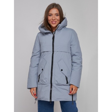Winter jacket female, size 46, blue color-6