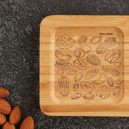 Menzhitsa wooden "Nuts", 17x9.5x1.5 cm-2