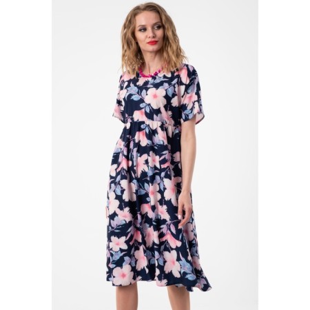 Women's dress, size 42, blue color-4