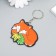 PVC keychain "Sleeping fox" 5.8x6.4 cm