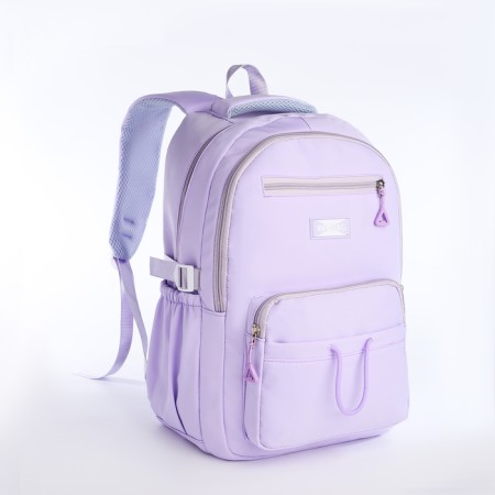 School backpack on lightning, 7 pockets, lilac color-2
