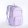 School backpack on lightning, 7 pockets, lilac color