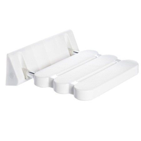 Hinged seat in a bath, white color